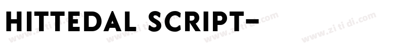hittedal script字体转换